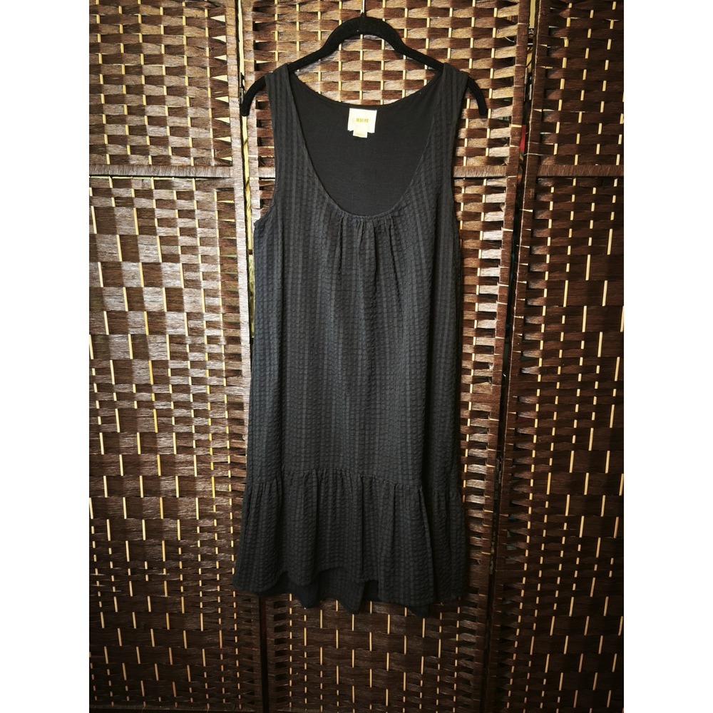 Maeve Anthropologie Midi Dress Women Size XSmall Black‎ Sleeveless Casual
